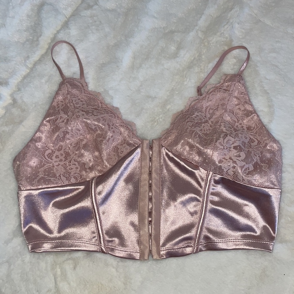 pink/rosegold corset